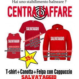 Canotta+T-Shirt+Felpa Cappuccio